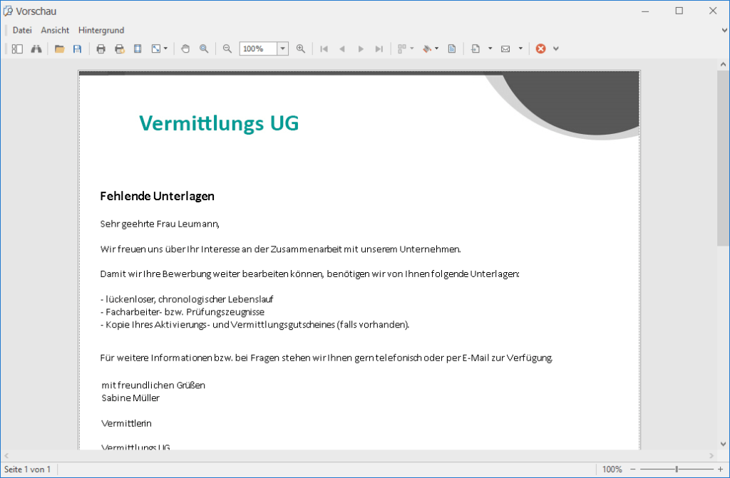 Vorschau Druck