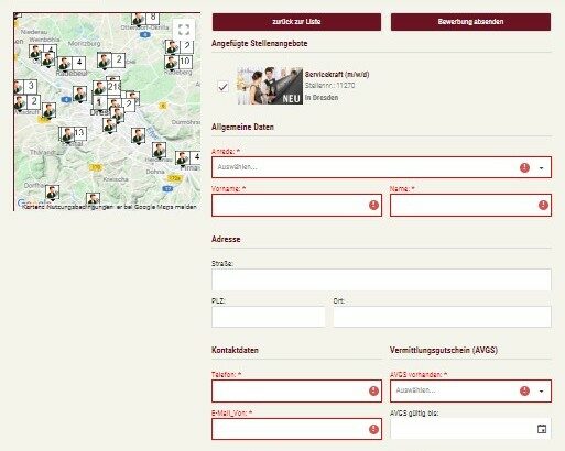 Webformulare direkt aus der Software erstellt und in die Software eingetragen