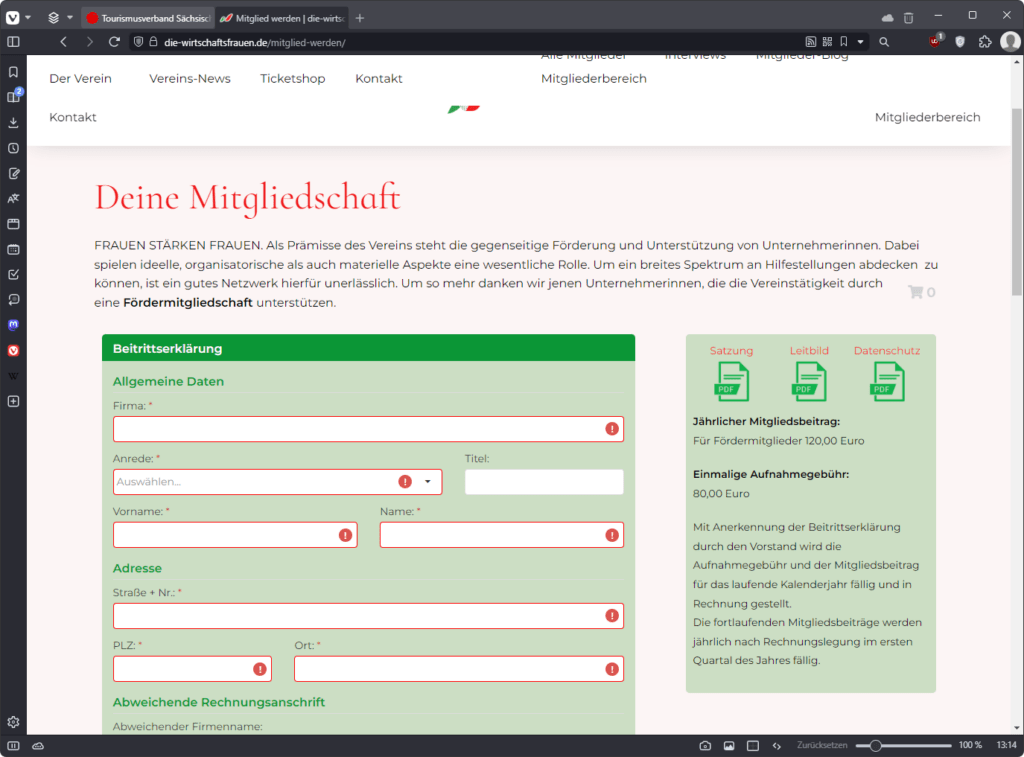 Mitgliederantrag
