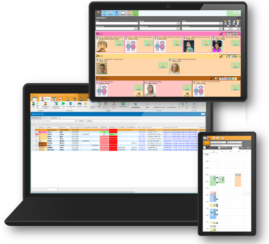 System aus WebCore- und Softwareeinsatz