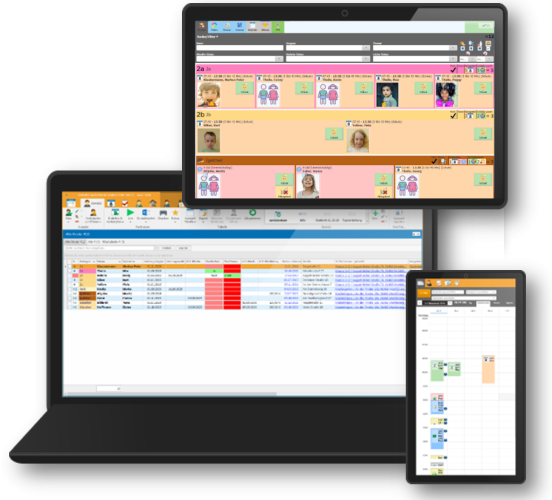 System aus WebCore- und Softwareeinsatz